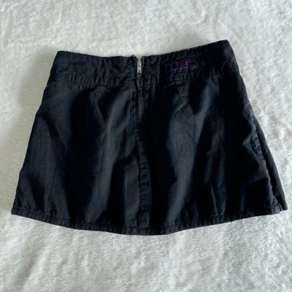 Tripp NYC Skirt Womens XS Purple‎ Plaid Mini Vtg Y2K Goth Grunge Punk Pleated